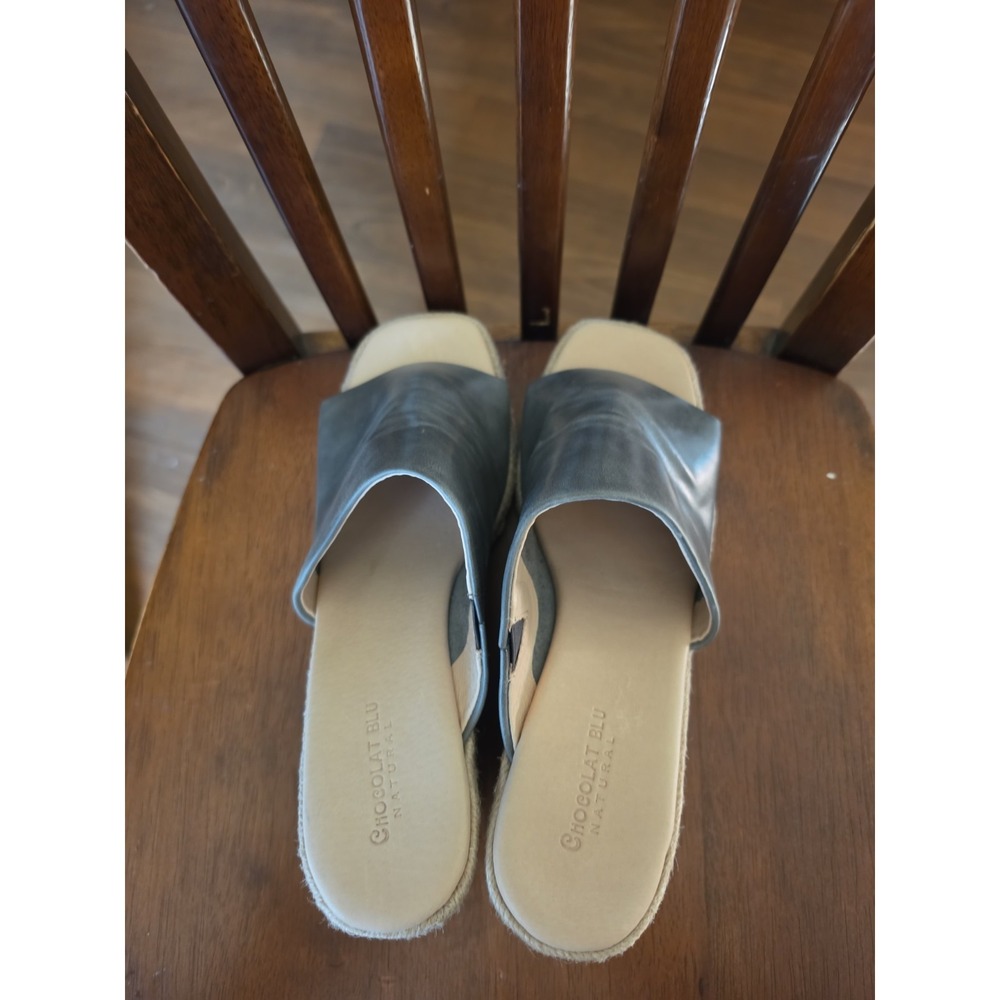 Chocolat Blu Sage Green  Sandals Size 10 - Picture 2 of 7